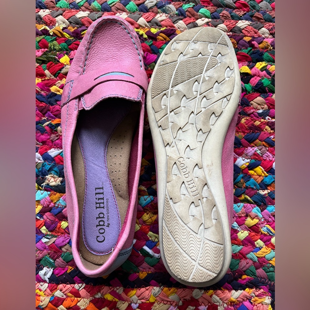 COQUETTE COBB HILL BY NEW BALANCE PINK LEATHER LOAFERS